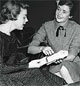 1950's two ladies sitting together